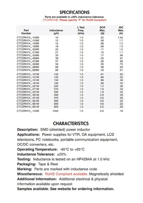 CDRH104R CD104R 22UH SMD Power Inductor IC 10x10x4MM 2.2UH 3.3UH 4.7UH 6.8UH 10UH 33UH 47UH 68UH 100UH 220/330/4